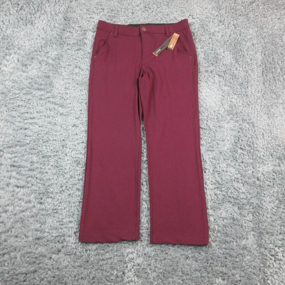 One 5 One Pants Womens 12 Purple Premier Ponte Dress Trouser 33x27.5* NWT - Picture 1 of 16